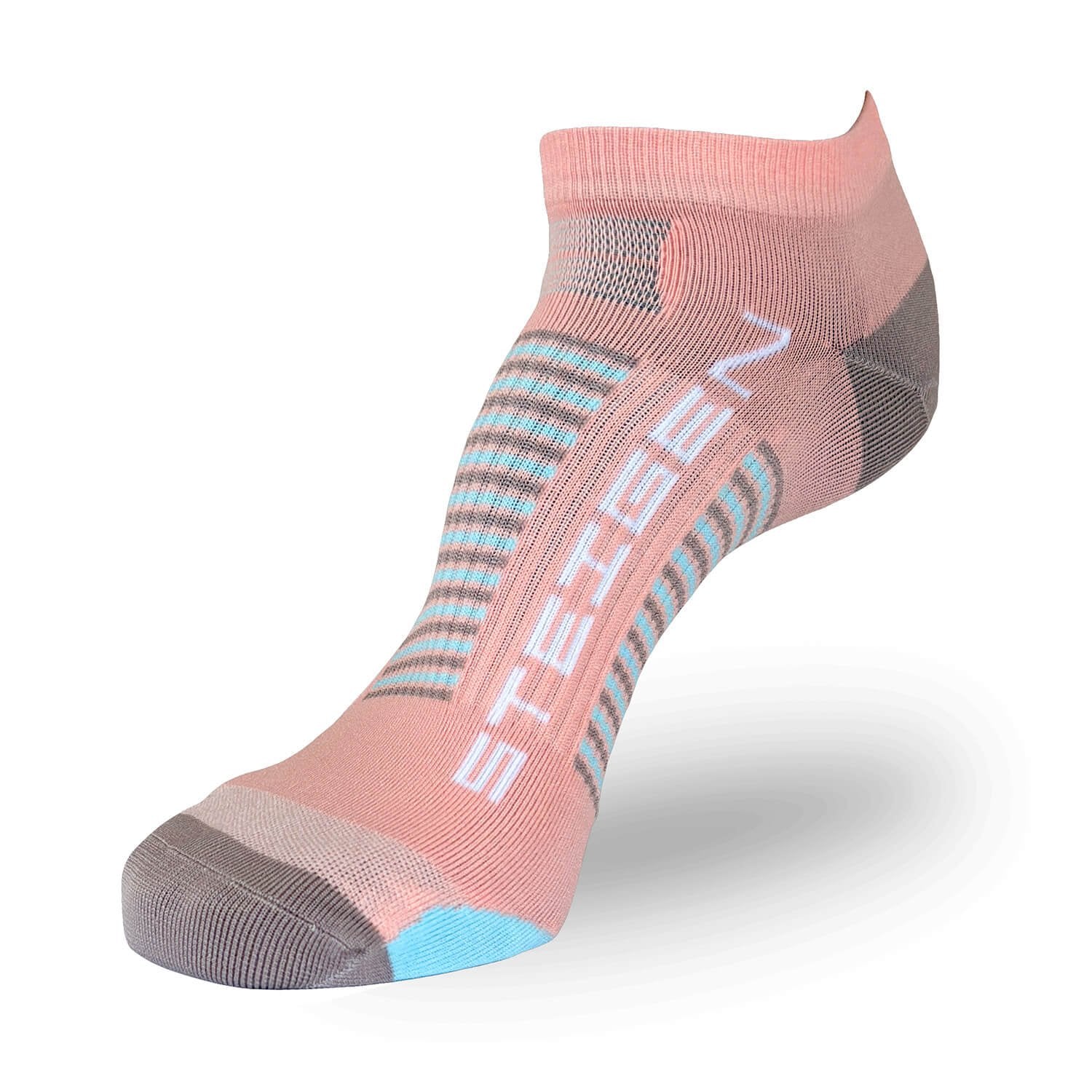 Steigen brand running sock in peach.