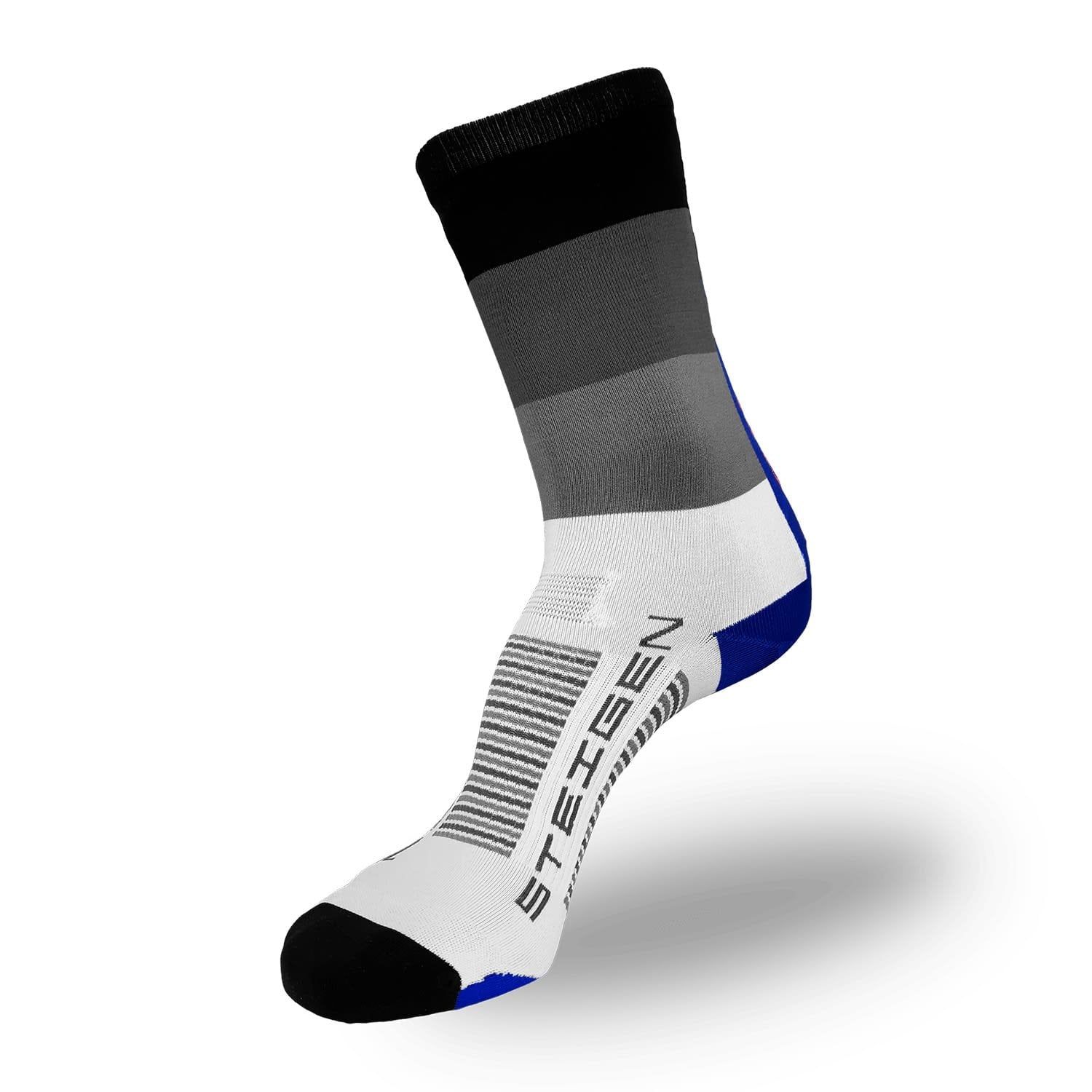 Steigen brand running sock in mixed colour graphics.