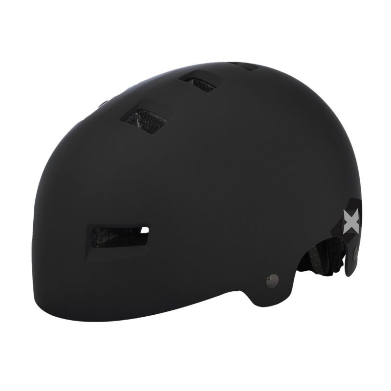 Black urban bike helmet
