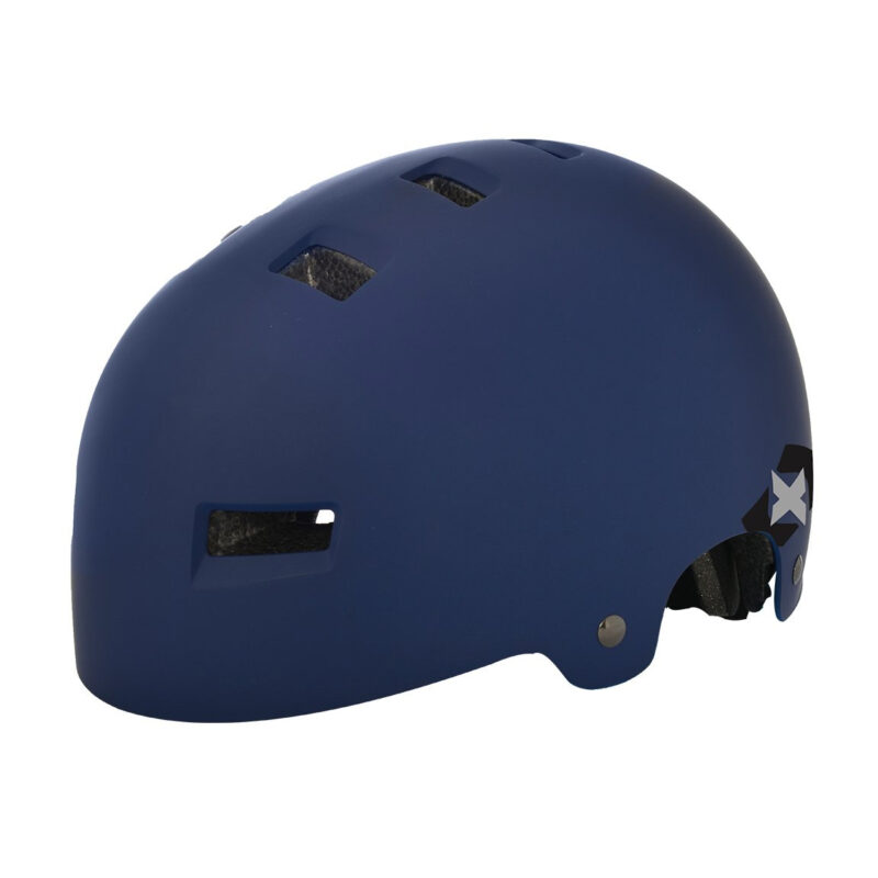 Blue urban bike helmet
