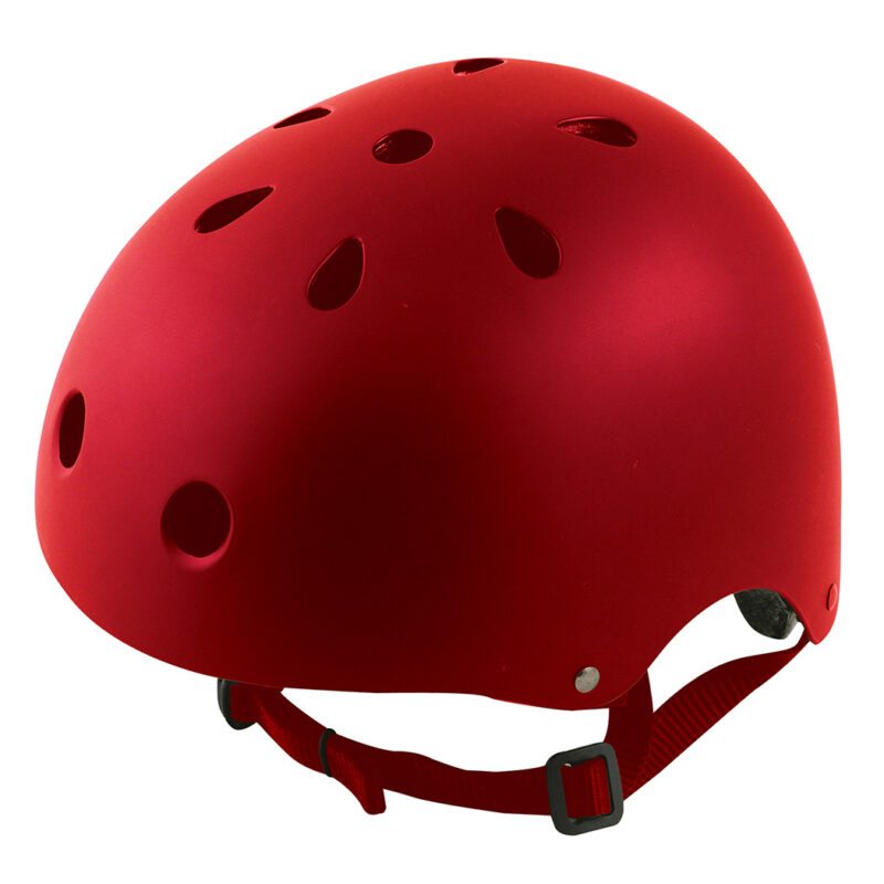 Red BMX cycling helmet