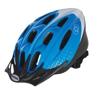 Casque de vélo bleu/blanc