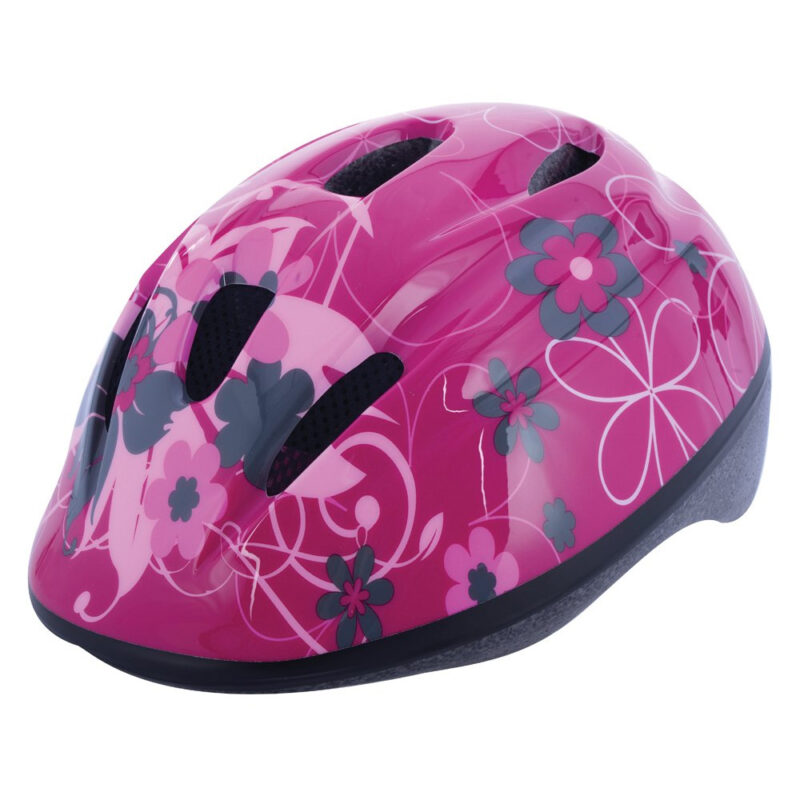 Pink junior bike helmet