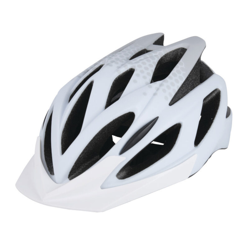 White mountain bike helmet