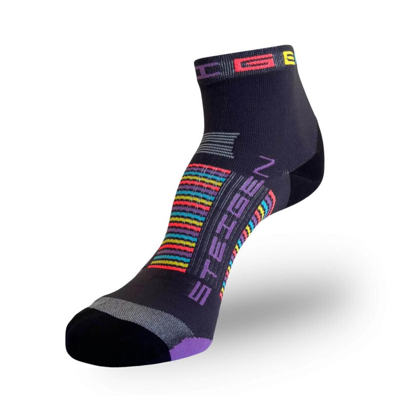 Grey Running Socks 1/4 Length